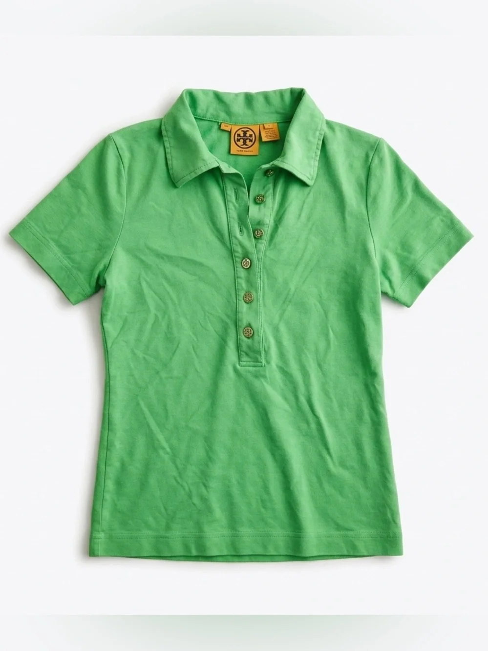 Tory Burch Bright Green Girls' Polo Shirt